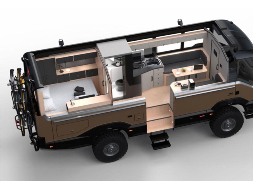 All-terrain motorhome 4x4