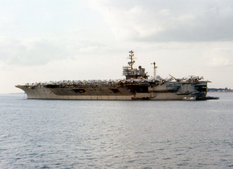 Uss America CV-66 sinking
