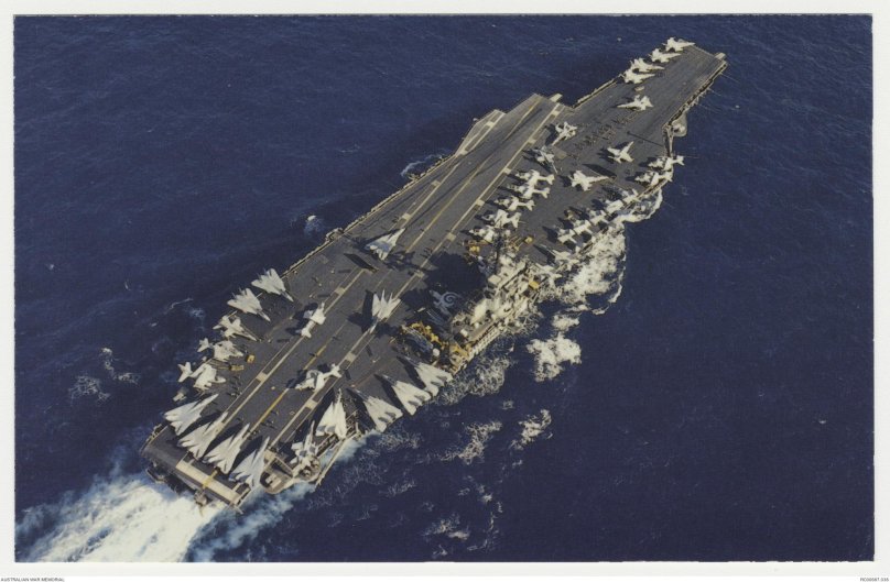 Uss America CV-66 at the bottom