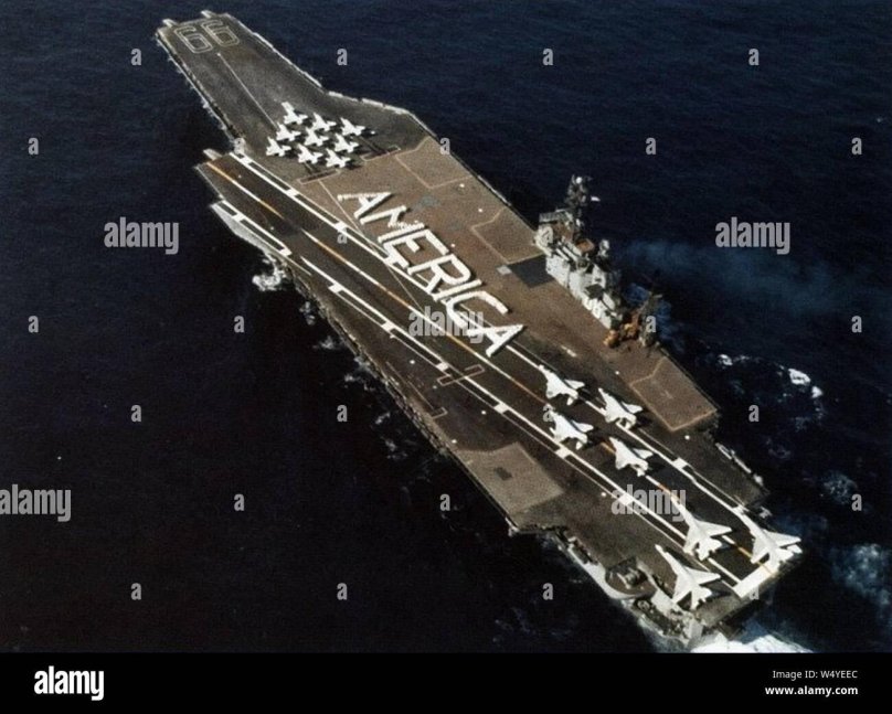 Uss America CV-66 at the bottom