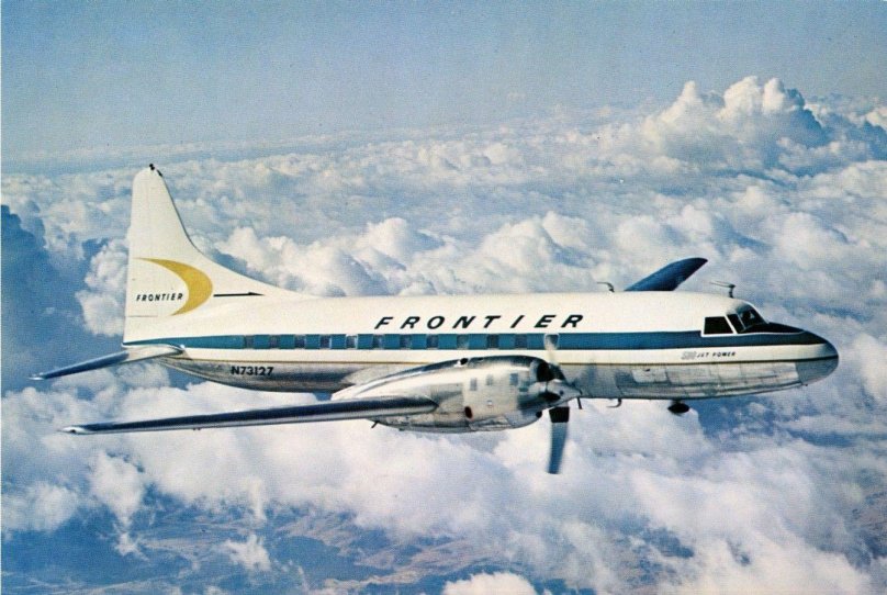 Convair 580 plane