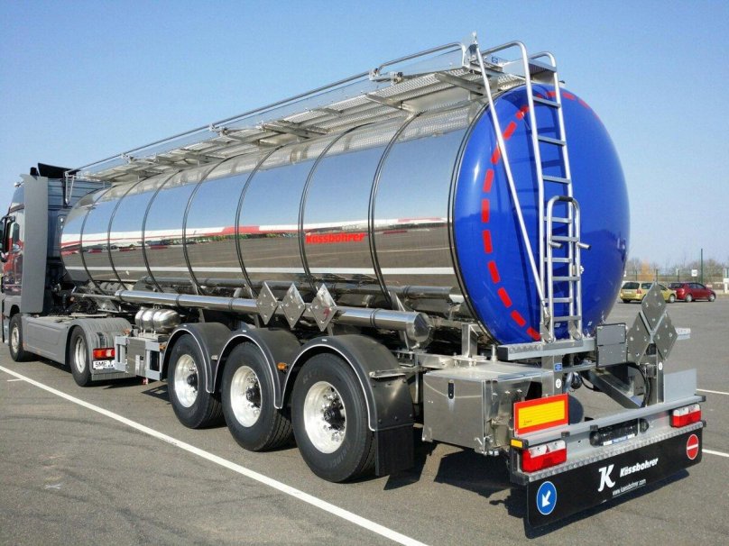 Tank truck for chemical products