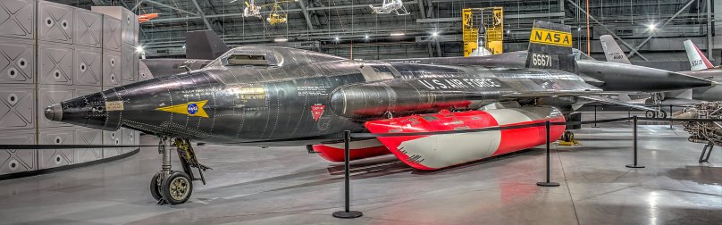 North American x-15 with fuel tanks