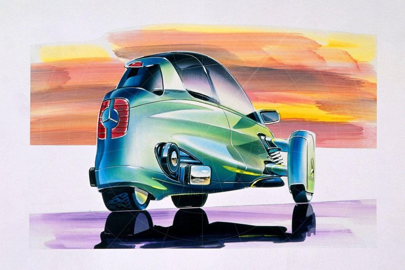 Drawing on a car theme