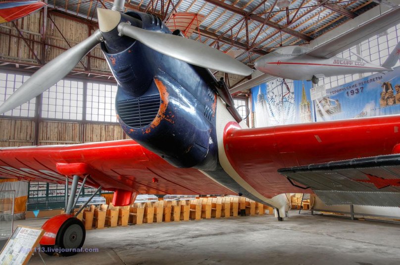 Ant-25 airplane cabin