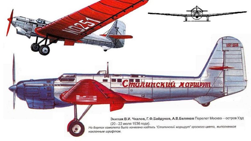 Ant-25 aircraft Chkalov