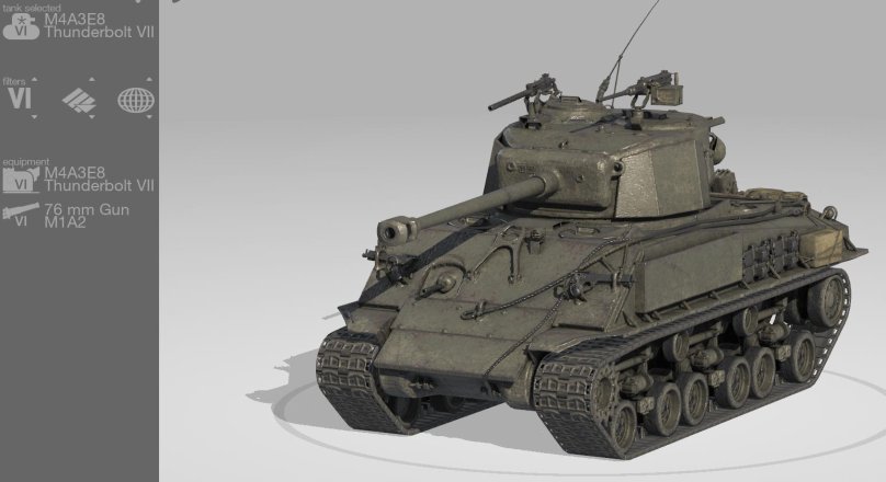 M4a3e8 Thunderbolt VII WOT