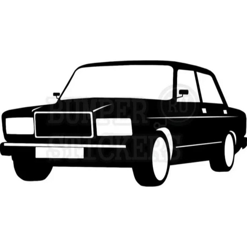 Sticker silhouette front of VAZ 2106