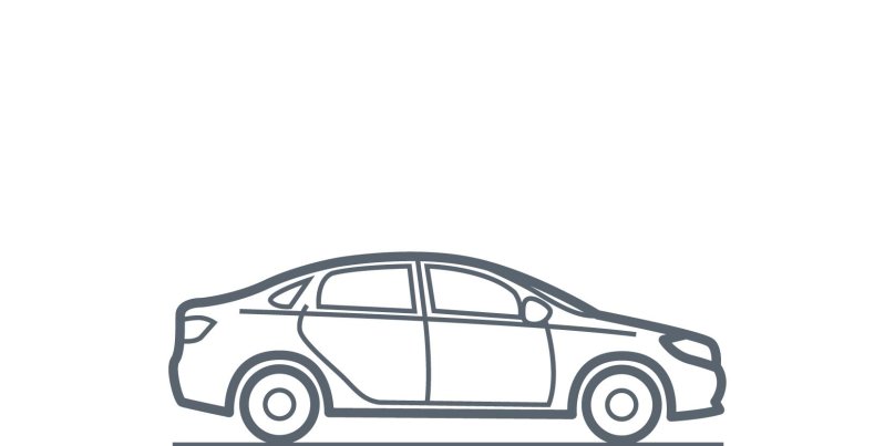 Car side view vector