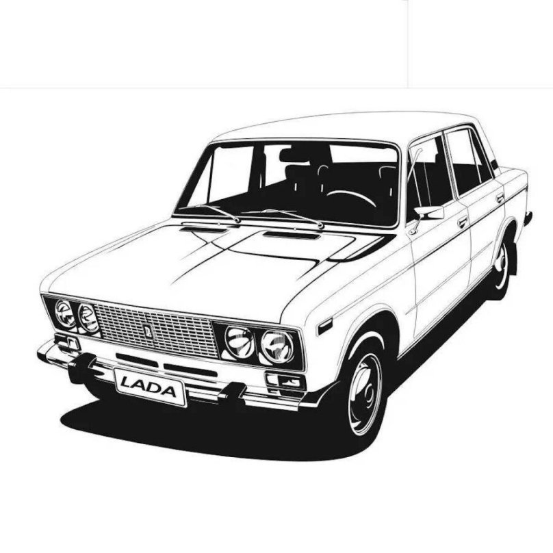 Lada VAZ 2106 coloring book
