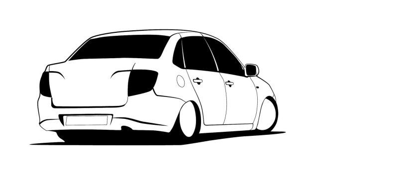 Vaz 2170 Priora coloring book