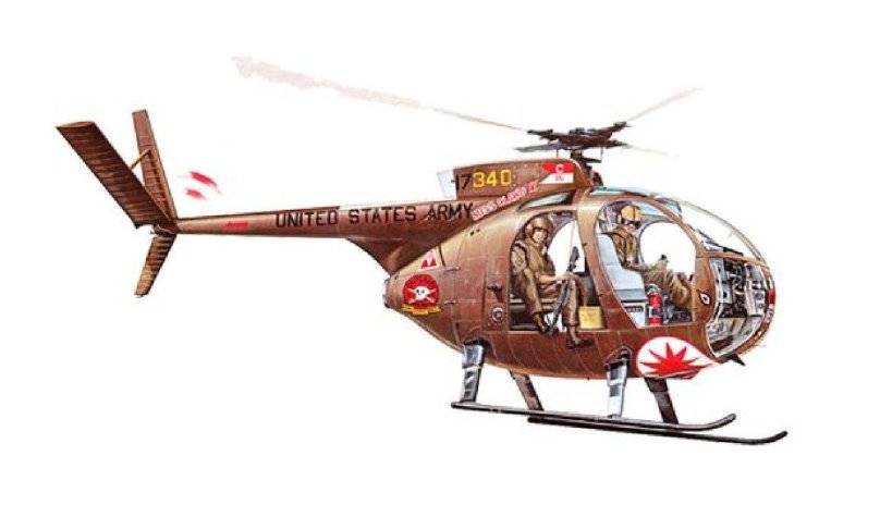 Hughes Oh-6 Cayuse weapons