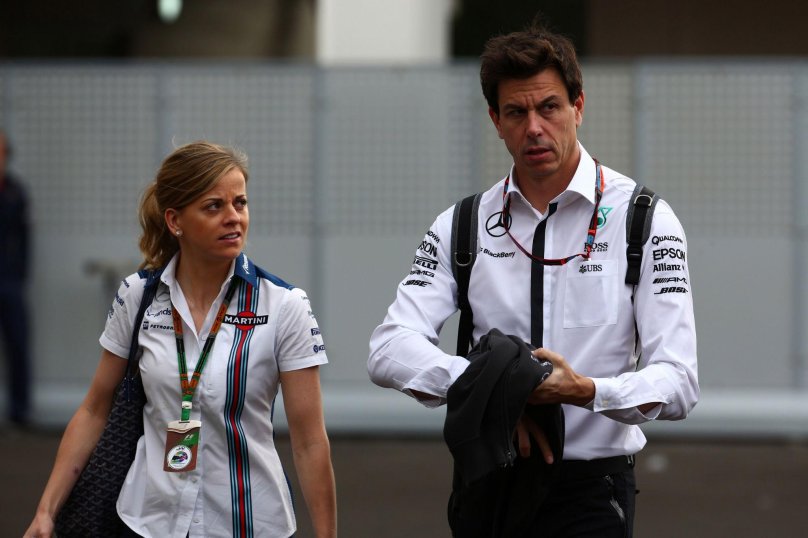 Toto Wolff with wife