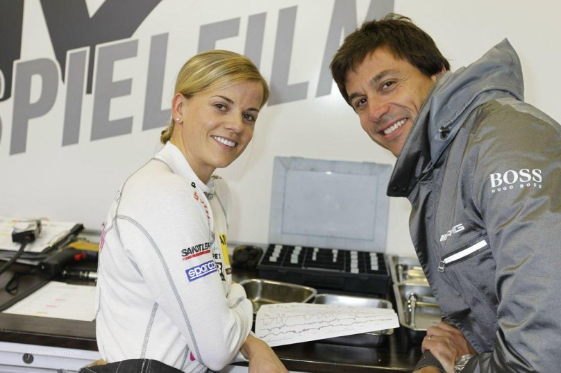 Toto Wolff with wife