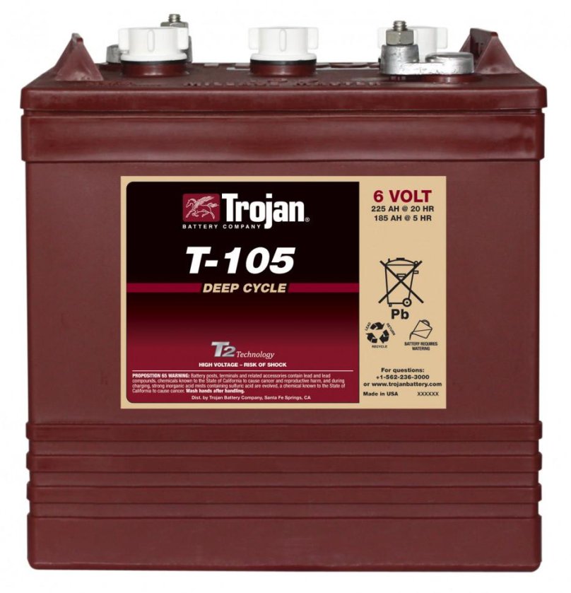 6v 225ah Trojan t105