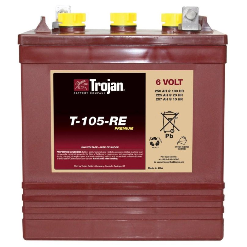 Battery Trojan t-105 6 volt