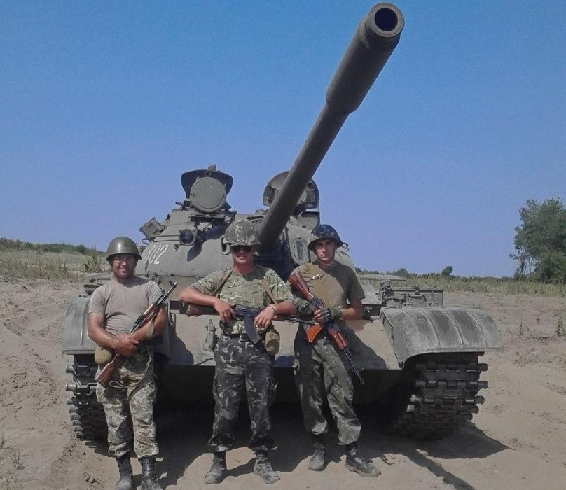 T 55 in the Donbass