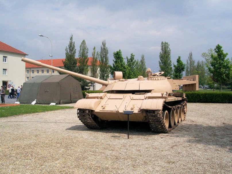 Modernized T55 tanks
