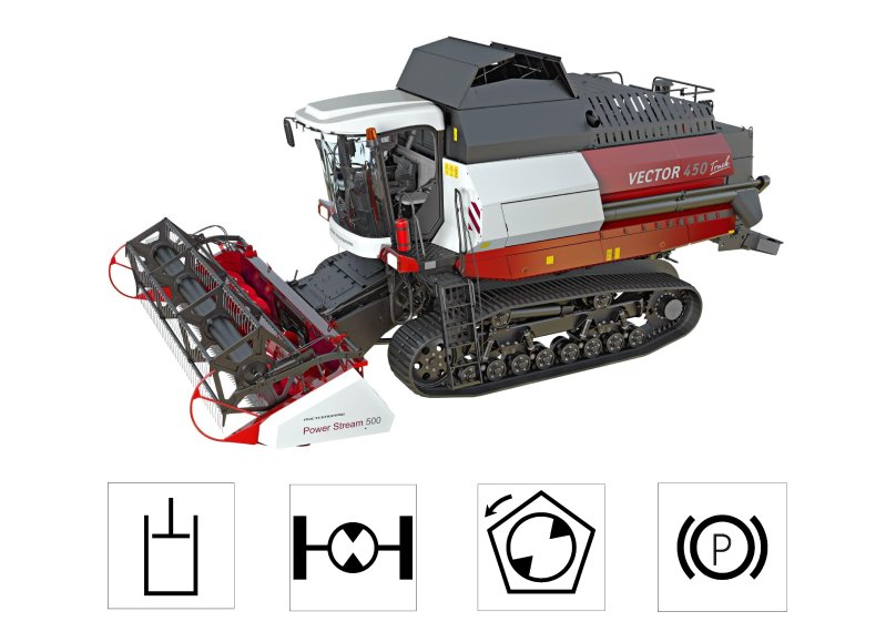 Combine Rostselmash vector 450