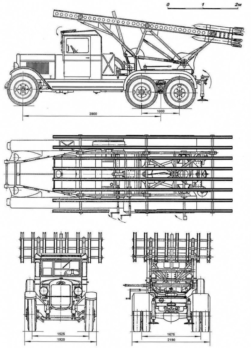 Bm-13 Katyusha drawings