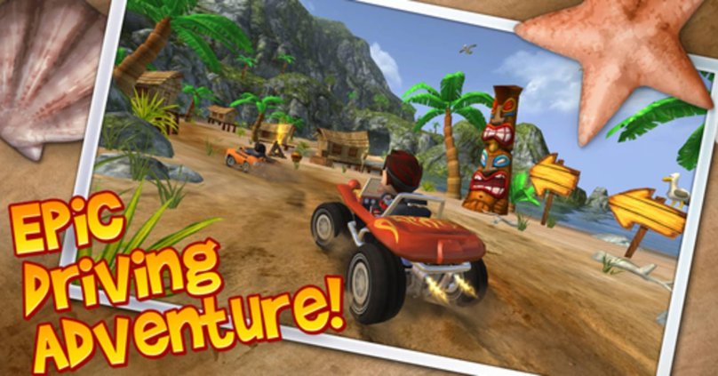 Beach racing game
