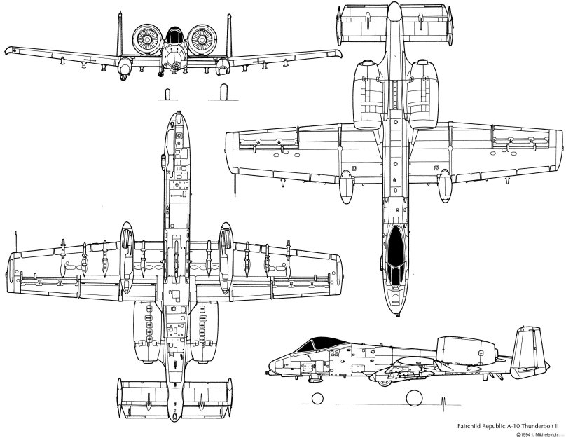 A10 Thunderbolt 2 blueprints