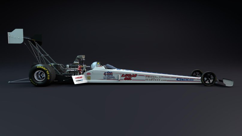Top fuel Dragster side view