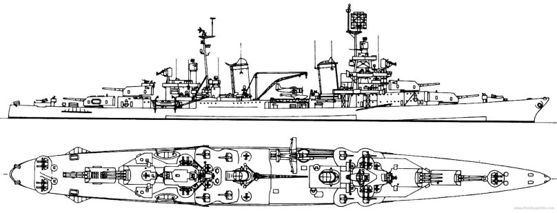 Cruiser Dido drawings