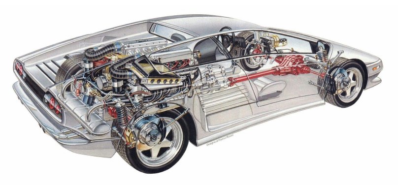 Lamborghini Diablo engine