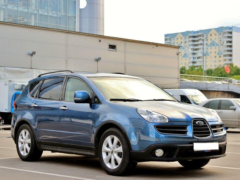 Blue Subaru Tribeca