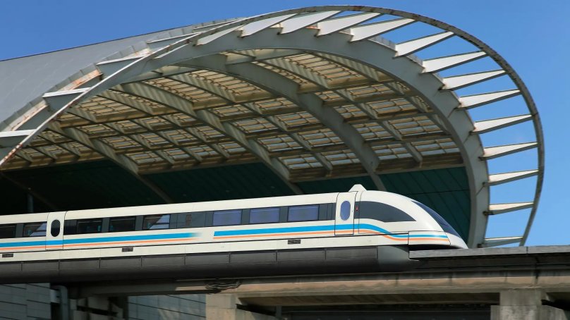 Maglev metro station
