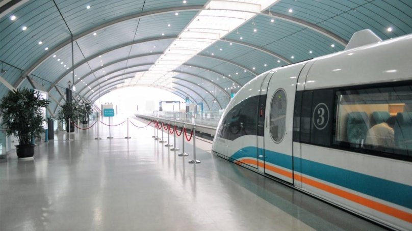 Maglev at Shanghai airport