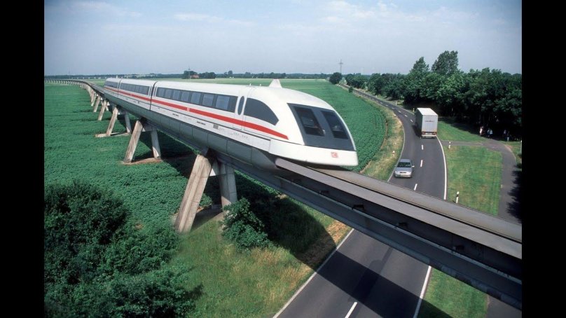 Levitating Maglev train Japan
