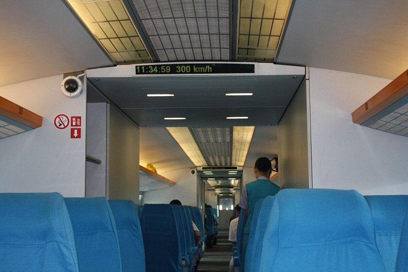 Maglev train inside