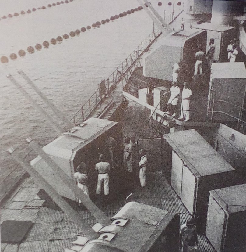 Ришелье осматривает морские заграждения