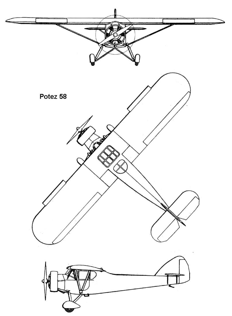 Potez 540 чертежи