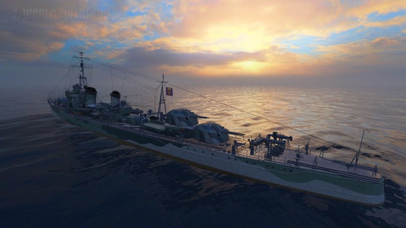 High School Fleet эсминец Harukaze