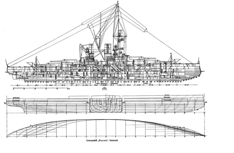 Линкор Кениг чертеж