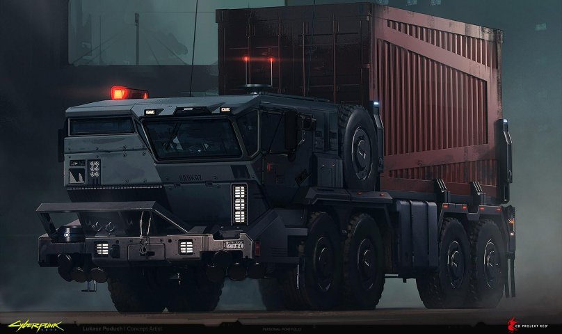 Грузовик Кавказ Cyberpunk 2077