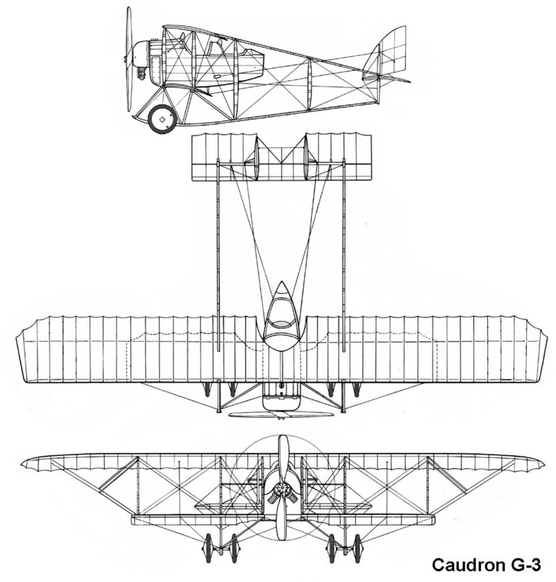 Caudron g IV чертежи