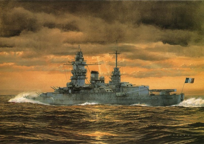 Линкор Дюнкерк варшипс