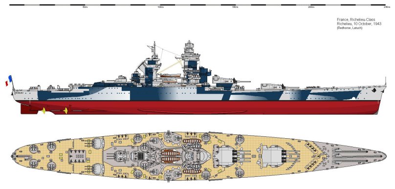 Французский линкор "Richelieu"