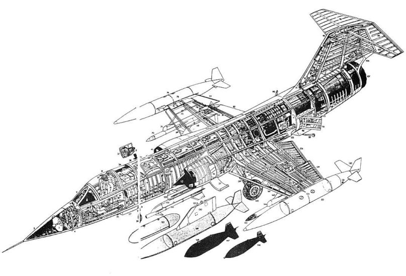 F-104 Starfighter чертежи
