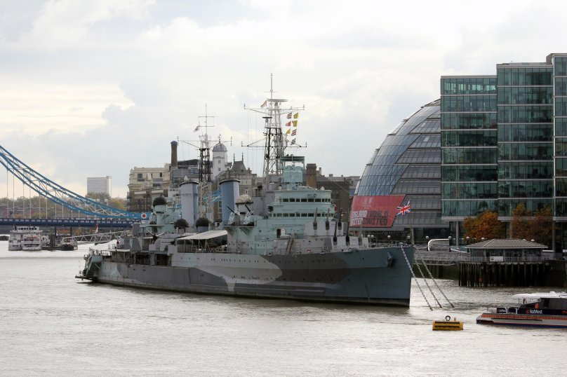 HMS Belfast интерьер моста