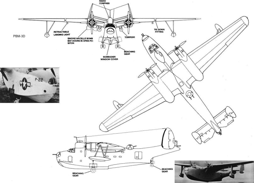 Martin PBM Mariner чертежи