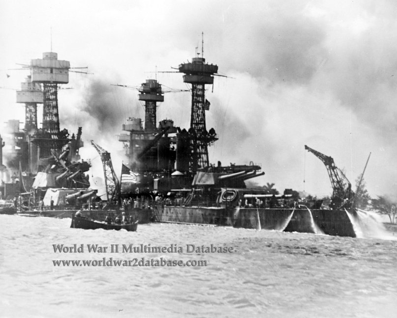 West Verginia линкор Перл Харбор