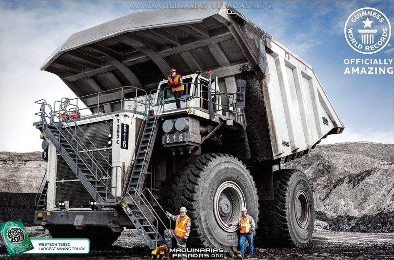 Liebherr t282b и БЕЛАЗ