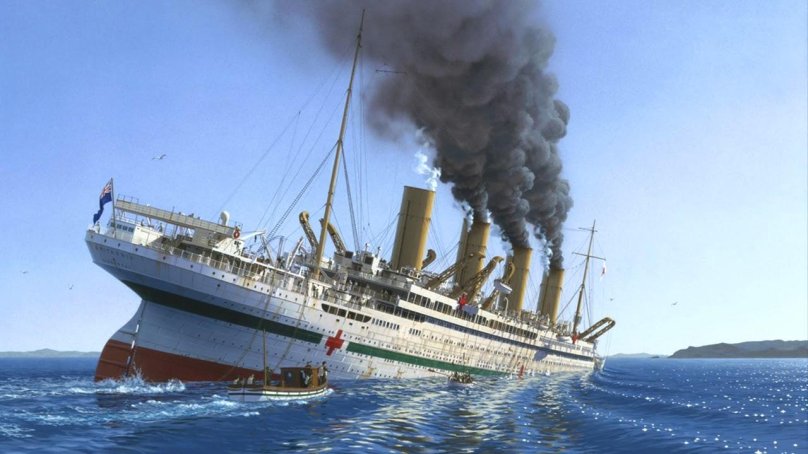 Британик корабль крушение