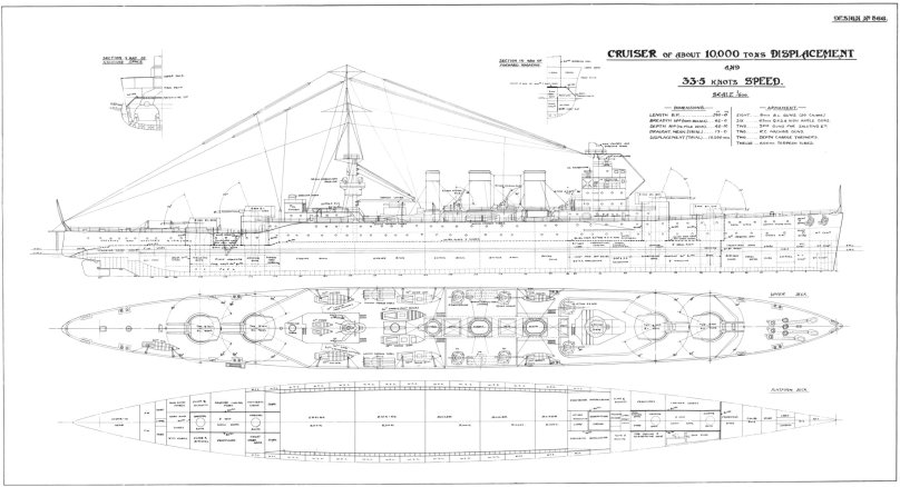 Линейный крейсер Измаил чертежи