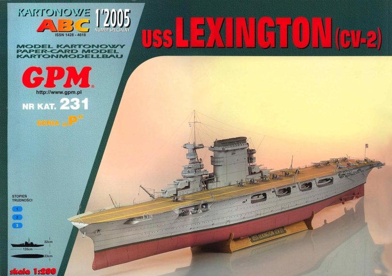 USS Lexington (CV-2) из лего